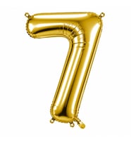 7 Rakam Folyo Balon Altın Rengi (36 cm)
