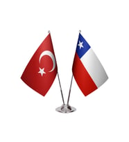 Şili İkili Masa Bayrağı