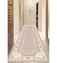 Dijital Baskılı Kaymaz Taban Yıkanabilir Modern Yolluk Ve Koridor Halısı NDU-HK-172 (Pembe)