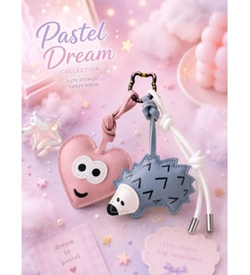 3 Lü Set Cute Forest Friends Charm Set – Çanta & Anahtarlık Aksesuarı - Kedili Kanca