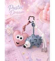 3 Lü Set Cute Forest Friends Charm Set – Çanta & Anahtarlık Aksesuarı - Kedili Kanca