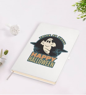 BK Gift Happy Halloween Tasarımlı Beyaz Defter-7