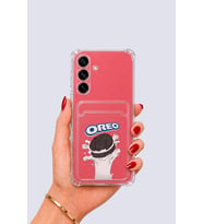 Samsung Galaxy S25 Kartlıklı OREO Desenli Kılıf - GLST2750-9195