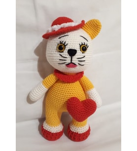 Sarı Mıncır Amigurumi Organik Oyuncak