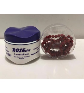 Rosecity 275Ml Aloevera Lavanta Krem Alana Gül Kokulu 99'lu Kırmızı Tesbih Hediye