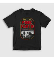 Presmono Unisex Çocuk Siyah Atom Heart Mother Pink Floyd T-Shirt 76048tt
