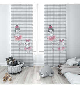 Çocuk Odası Dijital Baskılı 135x260cm Tek Kanat Fon Perde Model 00011