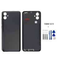 Samsung Galaxy A04E - SM-A042 FULL Kasa Arka Kapak Takım SİYAH - TAMİR SETİ