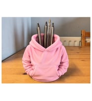 Alvera Kapüşonlu Sweatshirt Kalemlik – 3D Baskı Masaüstü Organizer-Pembe