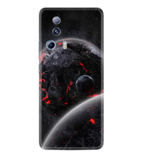 Xiaomi 13 Lite Kılıf Resimli Desenli Silikon Platinium Series Kara Dünya 1902