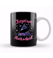 Christmas Joyeux Narwhal Kupa Bardak Porselen