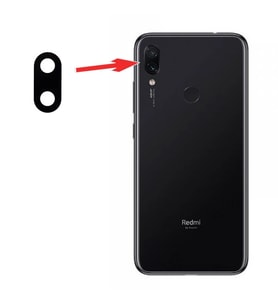 Xiaomi Redmi Note 7 Arka Kamera Lens Cam-(5775) - LOHO9841-6701 (Siyah)
