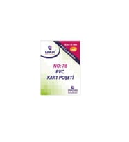 Mapi Pvc Dikey Kart Koruma Poşeti No:76 87X115 Mm 100 Lü (1 Paket 100 Adet)