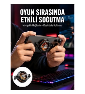 Mey İthalat® Tüm Telefonlarla Uyumlu Kompakt Soğutucu Yüksek Performanslı Hızlı Soğutma Yeni Nesil