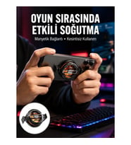 Mey İthalat® Tüm Telefonlarla Uyumlu Kompakt Soğutucu Yüksek Performanslı Hızlı Soğutma Yeni Nesil