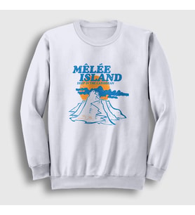 Presmono Unisex Beyaz Melee Guybrush Threepwoo Monkey Island Sweatshirt 492208tt (Beyaz)