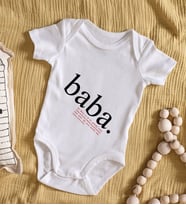 BK Kids Baba Anlamı Tasarımlı Bebek Body Zıbın - Model 1
