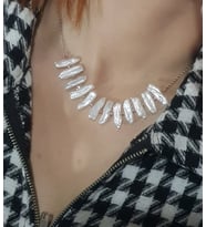 Tasarım Barok İnci Gümüş Kolye