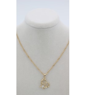 XUPİNG JEWELRY KALP ZİRKON TAŞLI KOLYE (Sarı)