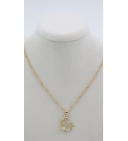 XUPİNG JEWELRY KALP ZİRKON TAŞLI KOLYE (Sarı)