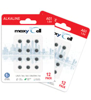 MaxyCell 24 Adet AG3 LR41 LR736 / L736 / G3 / G3A / 3GA / 192 / GP192 1.5V Düğme Piller