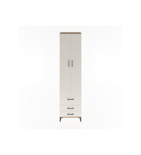 Hyperion Dolap 5 Raflı 3 Çekmeceli 2 Kapaklı 60x44x243 Çam-Aytaşı