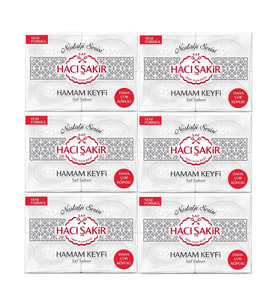 Hacı Şakir Sabun 800GR Hamam Keyfi (Nostalji Serisi) (6 Lı Set)