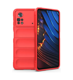 Xiaomi Poco X4 Pro 5g Kılıf Optimum Silikon - Kırmızı