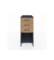 Kronos Komodin 3 Çekmeceli 44x59x96 Antrasit-Çam