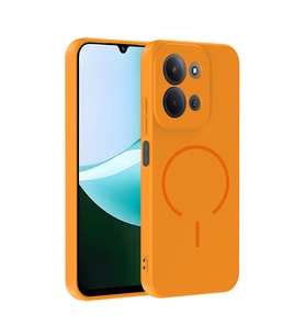 Xiaomi Redmi 15C Uyumlu Kılıf M-safe Şarj Özellikli Zore Meta Kapak