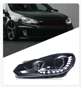 volkswagen golf 6 uyumlu 15 ledli mercekli far