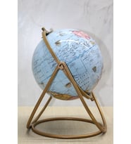Dekoratif Metal Standlı Dünya Küre - Model 2