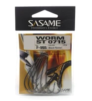Sasame Worm ST 0715 Black Nikel Olta İğnesi Black Nickel-NO:2/0