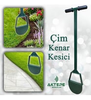 Çim Kenar Kesme Aleti Çiçek Yatağı Şekillendirme Kaldırım ve Yol Kenarı Çimen Kesme Park Bahçe Peyzaj Düzenleme