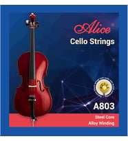 Alice A803-3 Tek Çello Sol (G) Teli  Derin ve Sıcak Ton Karakteri Çello Sesini Tamamlayan Zengin Harmonikler