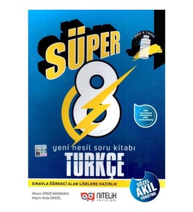 Nitelik Yayınları 8. Sınıf Süper Türkçe Yeni Nesil Soru Kitabı