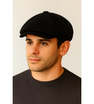 Kışlık Kadife Ingiliz Kasket Peaky Blinders Model Erkek Kasket Dökümlü Kadife Kasket