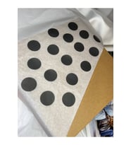 Siyah Puantiye Boş Etiket Yuvarlak Yazı Yazılabilir Labels Blank İşaret Küçük Sticker 3 Cm - 50li