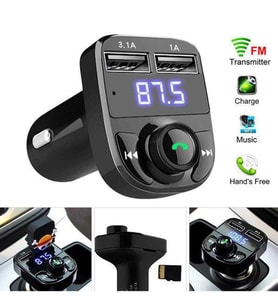 Ahanda buldum Bluetooth Araç FM Verici Modülatör 20W Hızlı Şarj Çift USB Girişli