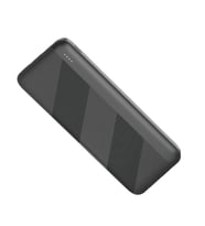 Powerbank Akıllı Koruma 10000mAh Hızlı Şarj Çift Giriş Mikro Type-C USB Güç Kaynağı (Siyah)