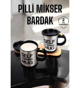 Mikser Kupa Yazılı Mug Bardak Karıştırma Özelliği