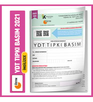 2021 YKS YDT İngilizce ÖSYM Çıkmış Soru Tıpkı Basım Türkiye Geneli Deneme Sınavı (Beyaz)