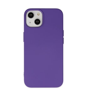 Apple İphone 14 Plus Kılıf Nano İçi Kadife Silikon - Mor