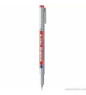 Edding 150 S Kırmızı Asetat Kalemi (Silinebilir Mürekkep)