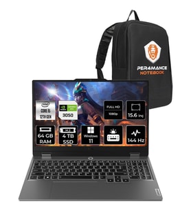 Lenovo Loq i5 12450HX RTX 3050 Gaming Laptop 64GB RAM 4TB SSD 15.6" FHD 144Hz Win11 Pro + Per4 Çanta 83GS0099TRP415
