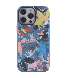 iPhone 14 Pro Max Kılıf Prada Desenli Kapak - Prada Pembe - 1