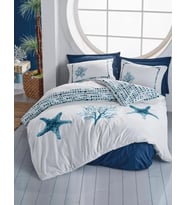 Cotton Box Maritime Çift Kişilik Nevresim Takımı Star Lacivert