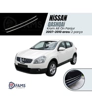 Nissan Qashqai Krom Alt Ön Panjur 2007-2010 Arası  2 Prç. P. Çelik