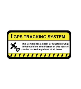 4 adet Gps Tracing Takip Etiketi Uyarı Yapıştırması 10cm  md13