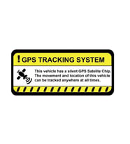 4 adet Gps Tracing Takip Etiketi Uyarı Yapıştırması 10cm  md13
